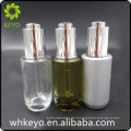 30ml Luxus ätherisches Öl transparent kosmetische Container Glasflasche mit Presse Dropper